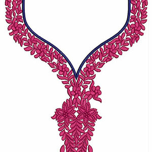 Charming Neck Border Design In Embroidery