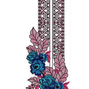 Remarkable Neck Design In Embroidery