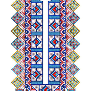 Aesthetic Neck Embroidery Design