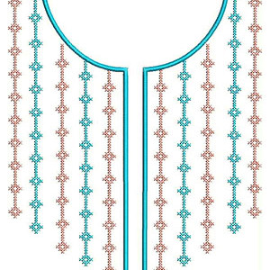 Winsome Neck Design Embroidery