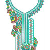 Zigzag Line In Neck Embroidery Design