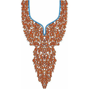 Applique Tops Tunics Dresses Neck Embroidery Design