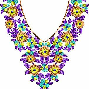 Floral Cheongsam Top Tunic Embroidery Design