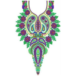 Latest Farasha Jalabiya Galebiya Neck Embroidery Design