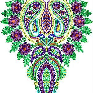 Latest Farasha Jalabiya Galebiya Neck Embroidery Design