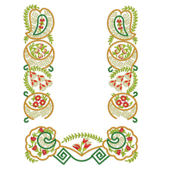 Statement Fusion Fashion Top Embroidery Design