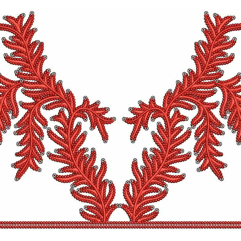 Neck Embroidery Design