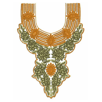 Neck Embroidery Design