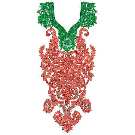 Neck Embroidery Design