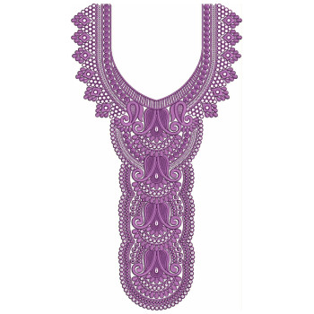 The Layered Cascade Embroidery Design