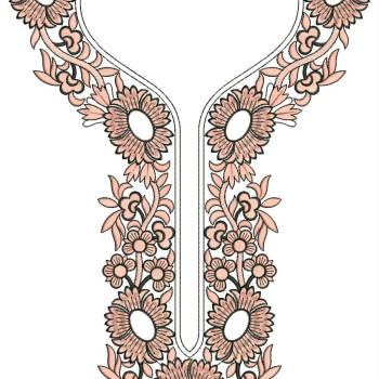 Suzani Neck Embroidery Design