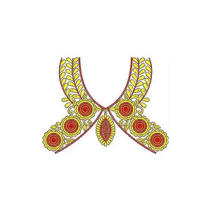 Neck Embroidery Designs For Suits 261