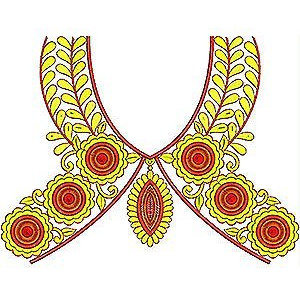 Neck Embroidery Designs For Suits 261