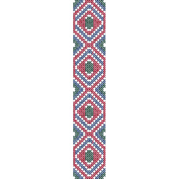 Slavic Diamond Band Embroidery Design