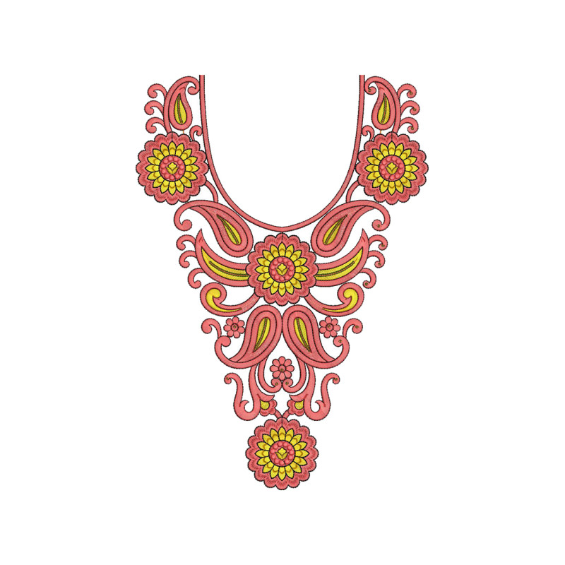 Neck Embroidery Designs Salwar Kameez 267