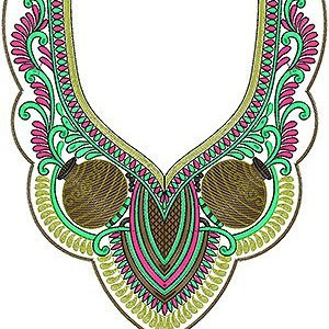Fashion Jewelry Style Cording Arabian Neck Gala Embroidery Design