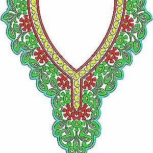 Modern Arabian Clothing Embroidery Design