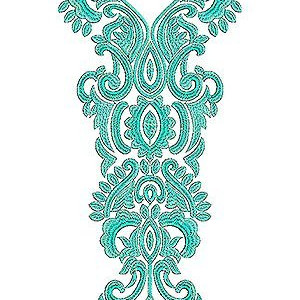 Arabian Jalabiya Single Thread Color Embroidery Design