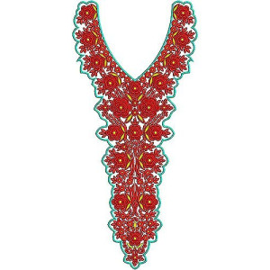 Modern Designer Islamic Lebaas Embroidery Design