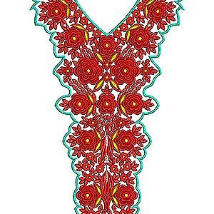 Modern Designer Islamic Lebaas Embroidery Design
