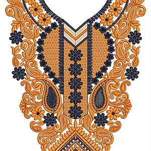 Churidar Neck Embroidery Work