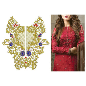 New Neck Embroidery Design 30266