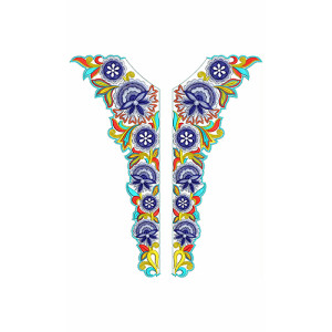 New Neck Embroidery Design 30328