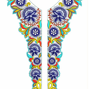 New Neck Embroidery Design 30328
