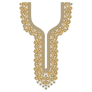 New Neck Embroidery Design 30389