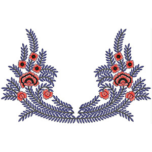 New Neck Embroidery Design 30391