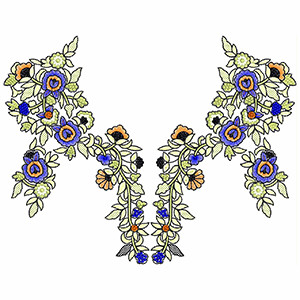New Neck Embroidery Design 30393