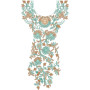 The Wildflower Medley Neck Embroidery Design