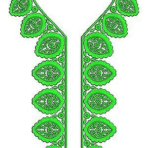 Boutique Style Printed Blouse Emboss Embroidery Design