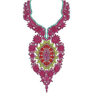 Lace Inset Gown Embroidery Tee Embroidery Design