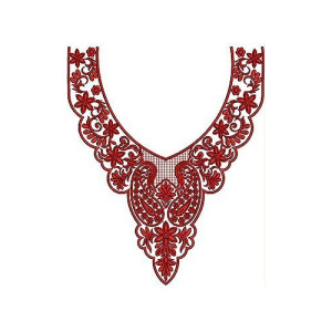 Melbourne Fashion Embroidery Neck Design