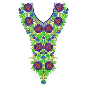 The Ember Dress Embroidery Design Neck Yoke Gala