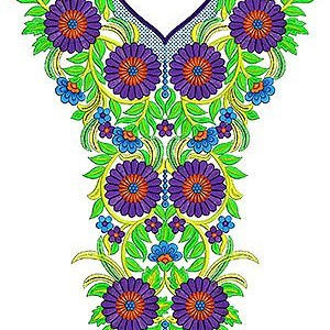The Ember Dress Embroidery Design Neck Yoke Gala