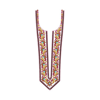 Arabian Jalabiya Caftan Designer Yoke Gala Embroidery Design