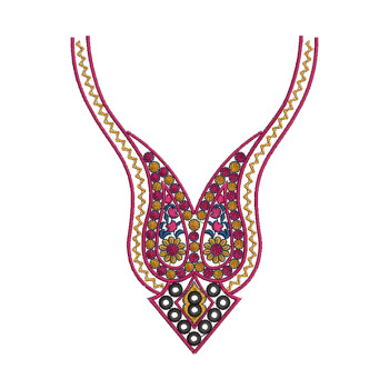 Designer Dress Neck Embroidery Designs