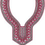 Bohemian Fashion Style Neck Yoke Gala Embroidery Design