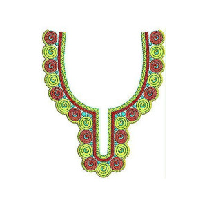 Hot Cute Beautiful Jalabiya Kaftan Neck Embroidery Design