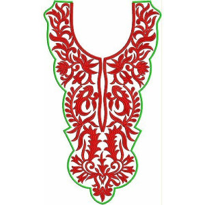 Embroidery Design Round Neck Shift Dress Strappy Dress