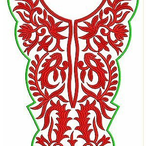 Embroidery Design Round Neck Shift Dress Strappy Dress