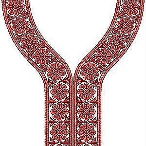 Islamic Abaya Dress Embroidery Design