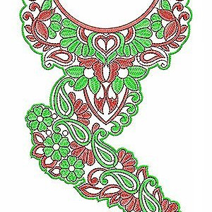 Gorgeous Jalabiya Dress Stone Embroidery Design