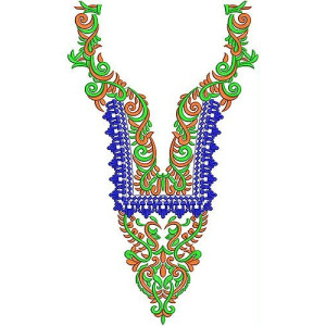 Ladies Fashionable Embroidery Neck Design