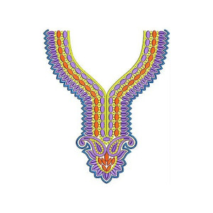 Lace Panel Dress Embroidery Design