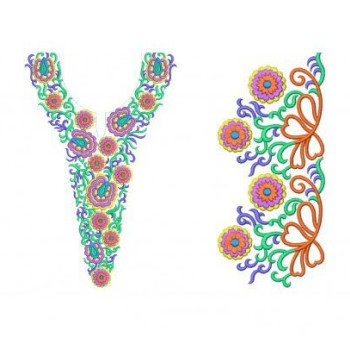 Pillow Designer Dress Embroidery Design