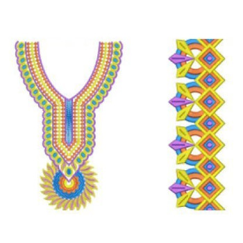 Marvellous Diamond Pattern Neck Design