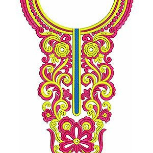 Popular Arabian Clothing Embroidery Design